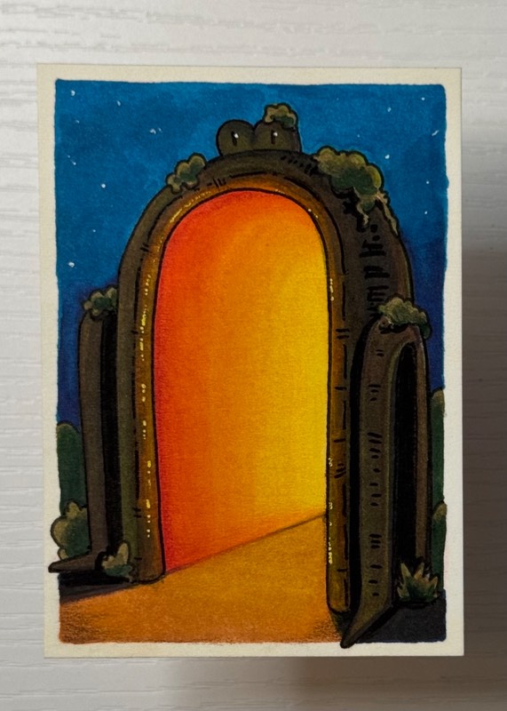 Portal aceo art card
