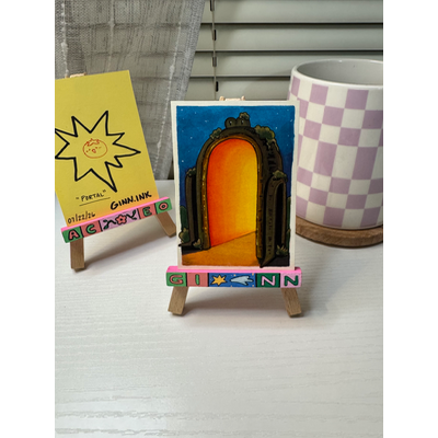 Portal aceo art card thumbnail 3