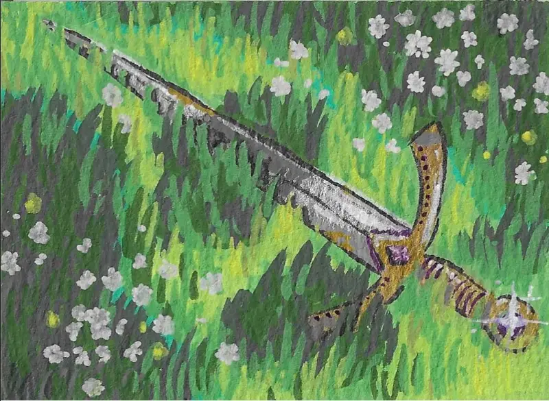 Long Ago aceo art card