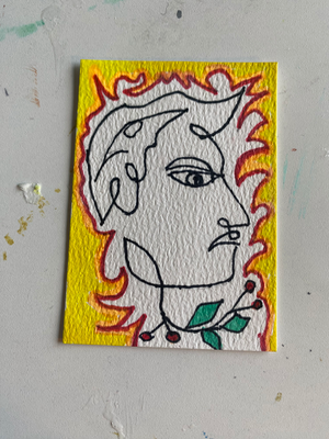 Hot Couple set aceo art card thumbnail 2