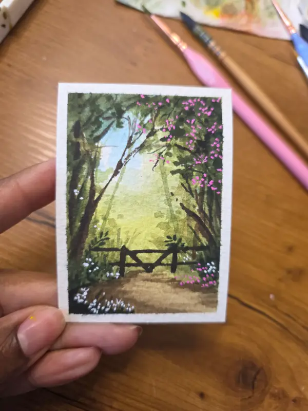 Beyond the gate aceo art card