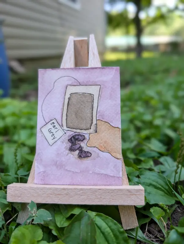 Earl Grey aceo art card