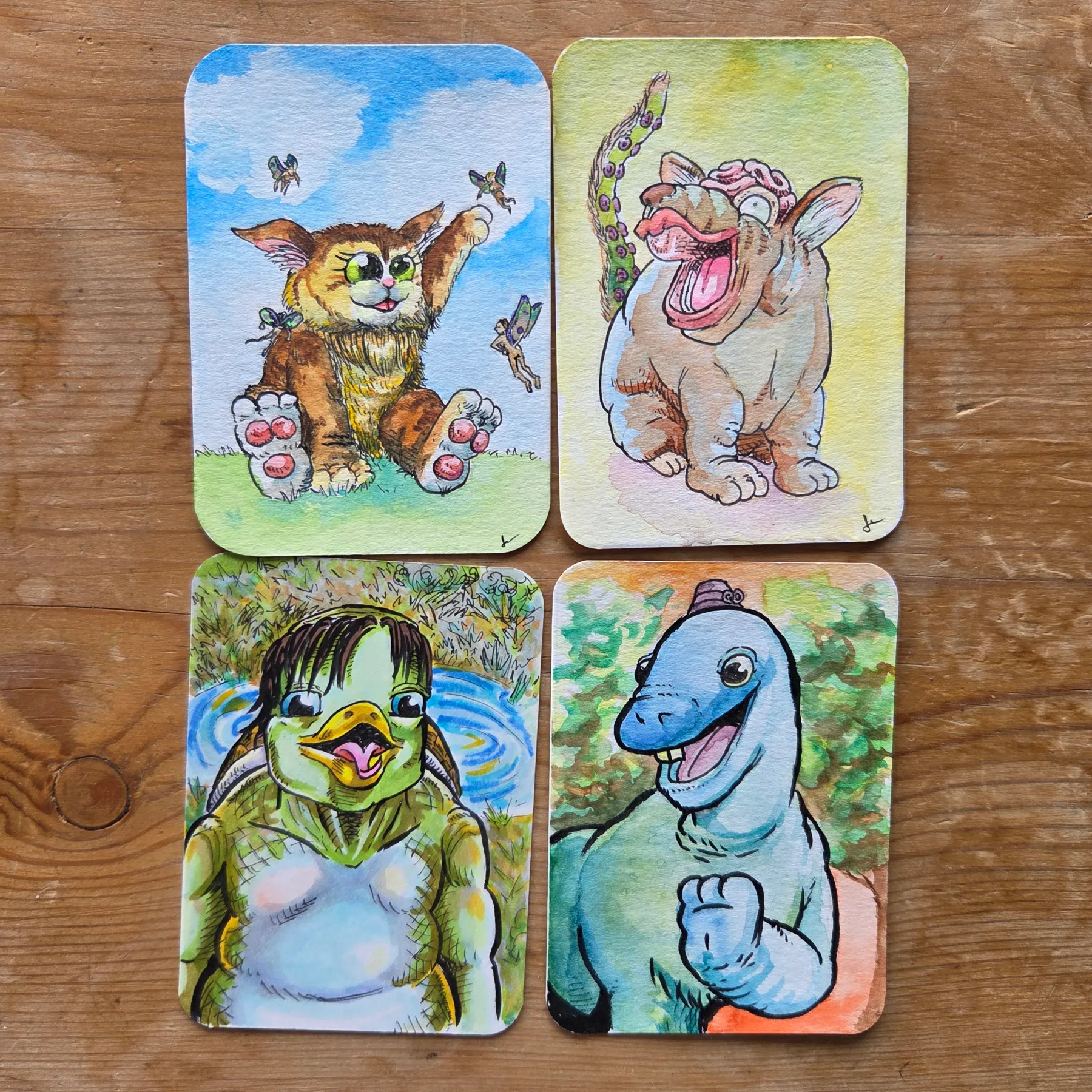 THE LEFTOVERS - Cute Lil Monsters aceo art card