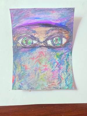 Purps please aceo art card thumbnail 2