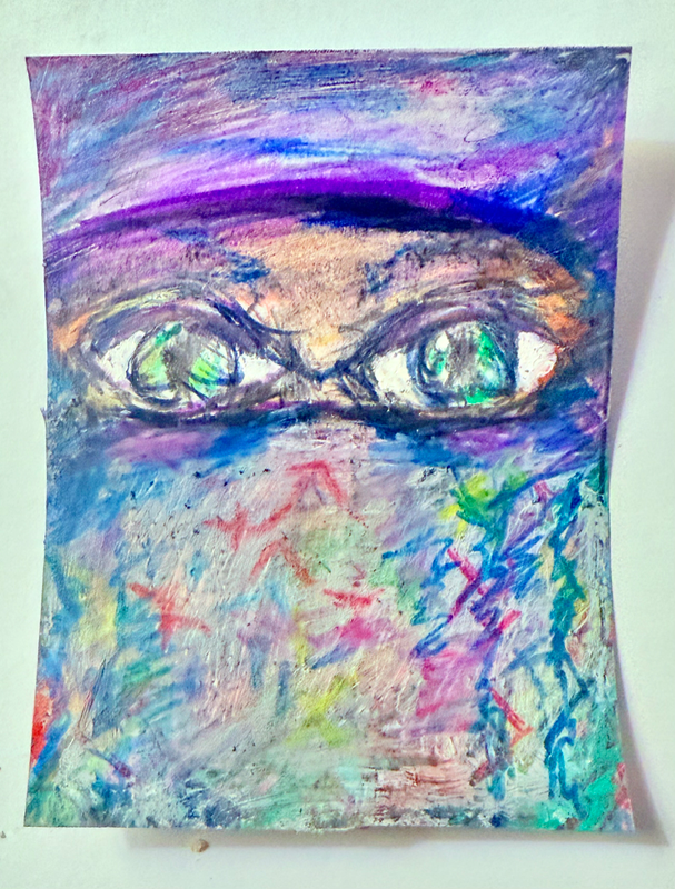 Purps please aceo art card