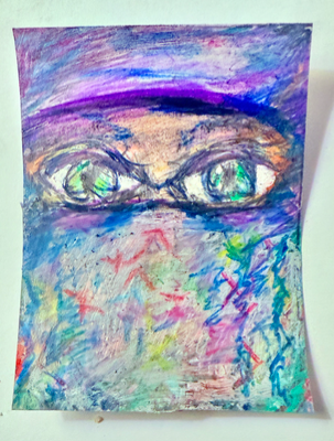 Purps please aceo art card thumbnail 1