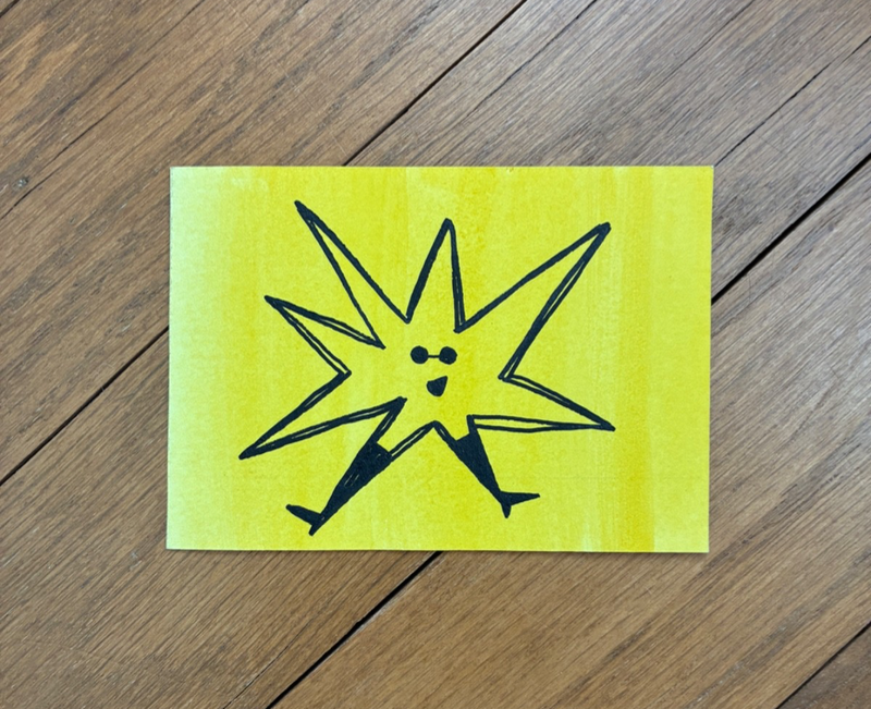 Sass Star aceo art card