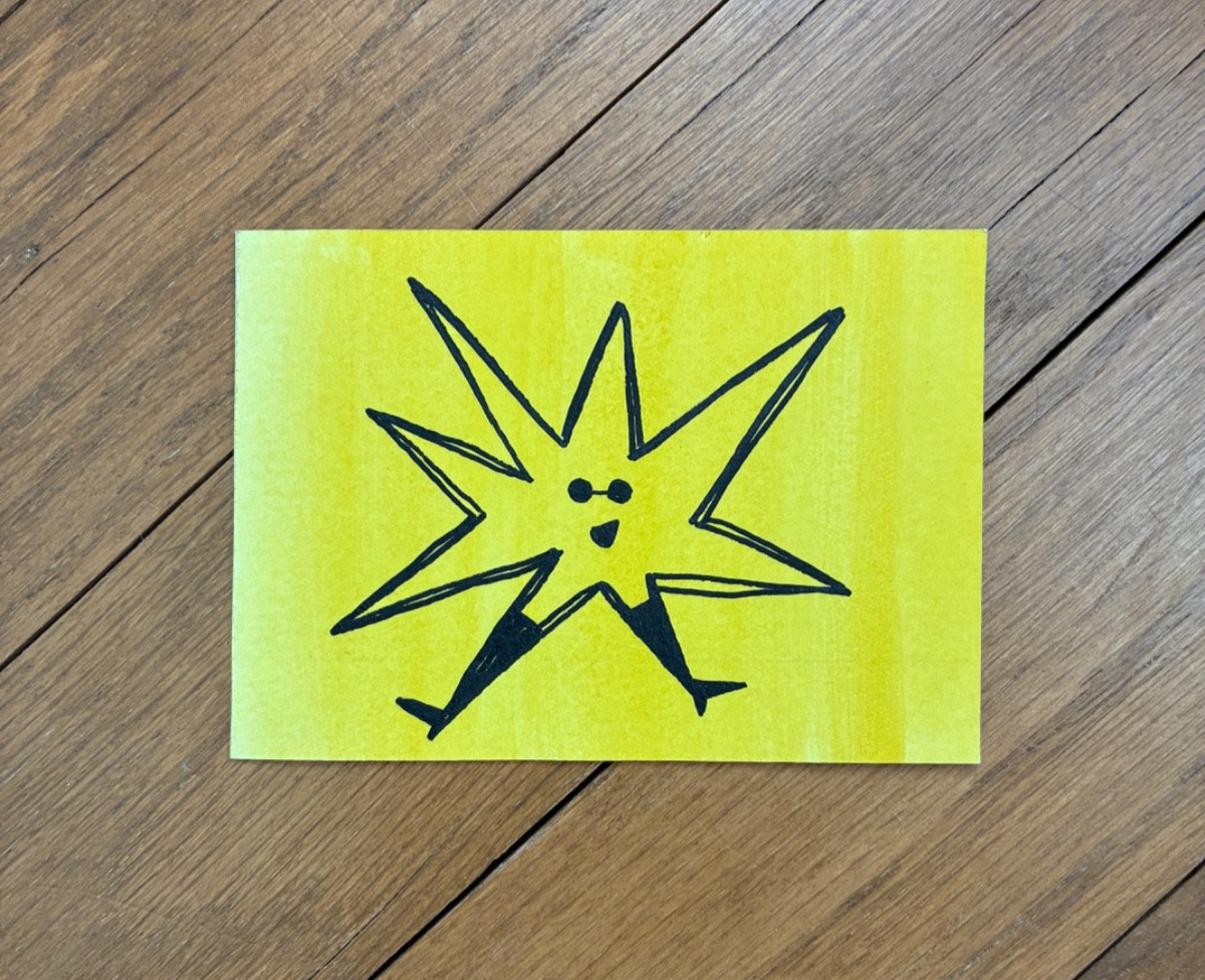 Sass Star aceo art card
