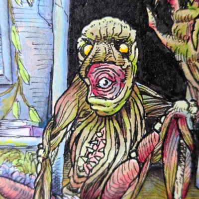 From Abandon Things He Comes aceo art card thumbnail 2