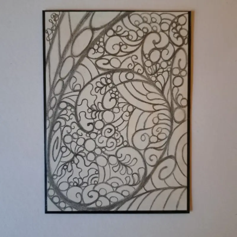 Abstract Lines aceo art card