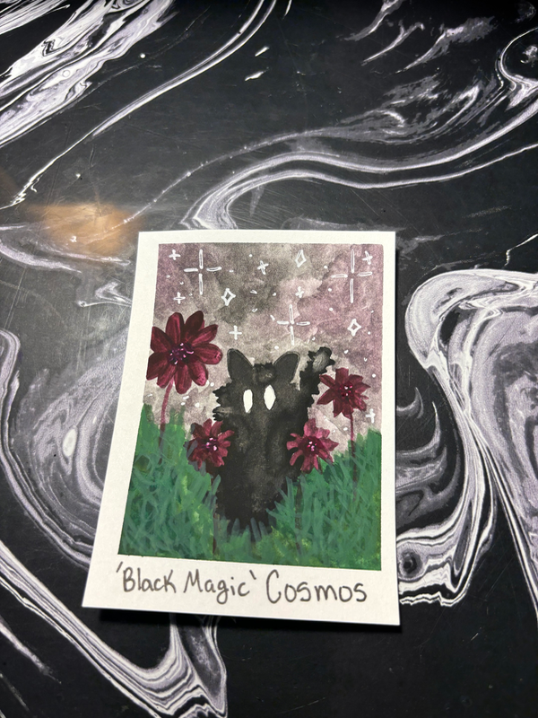 Spooky Baby: Cosmos aceo art card