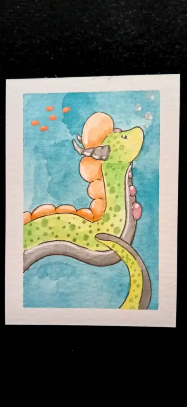 Sea Guardian 2 of 2 aceo art card