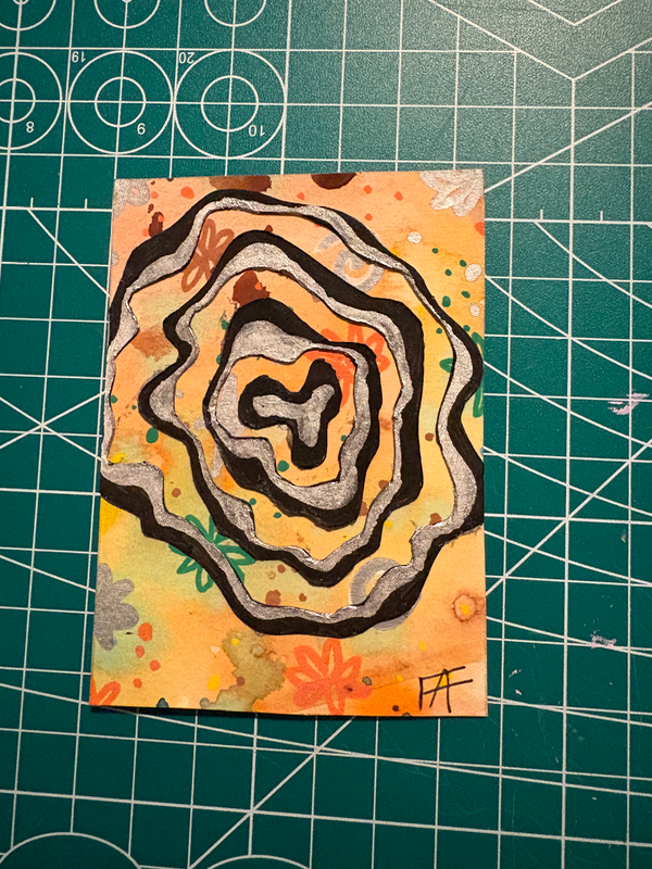 Batik Daydreams #1 aceo art card