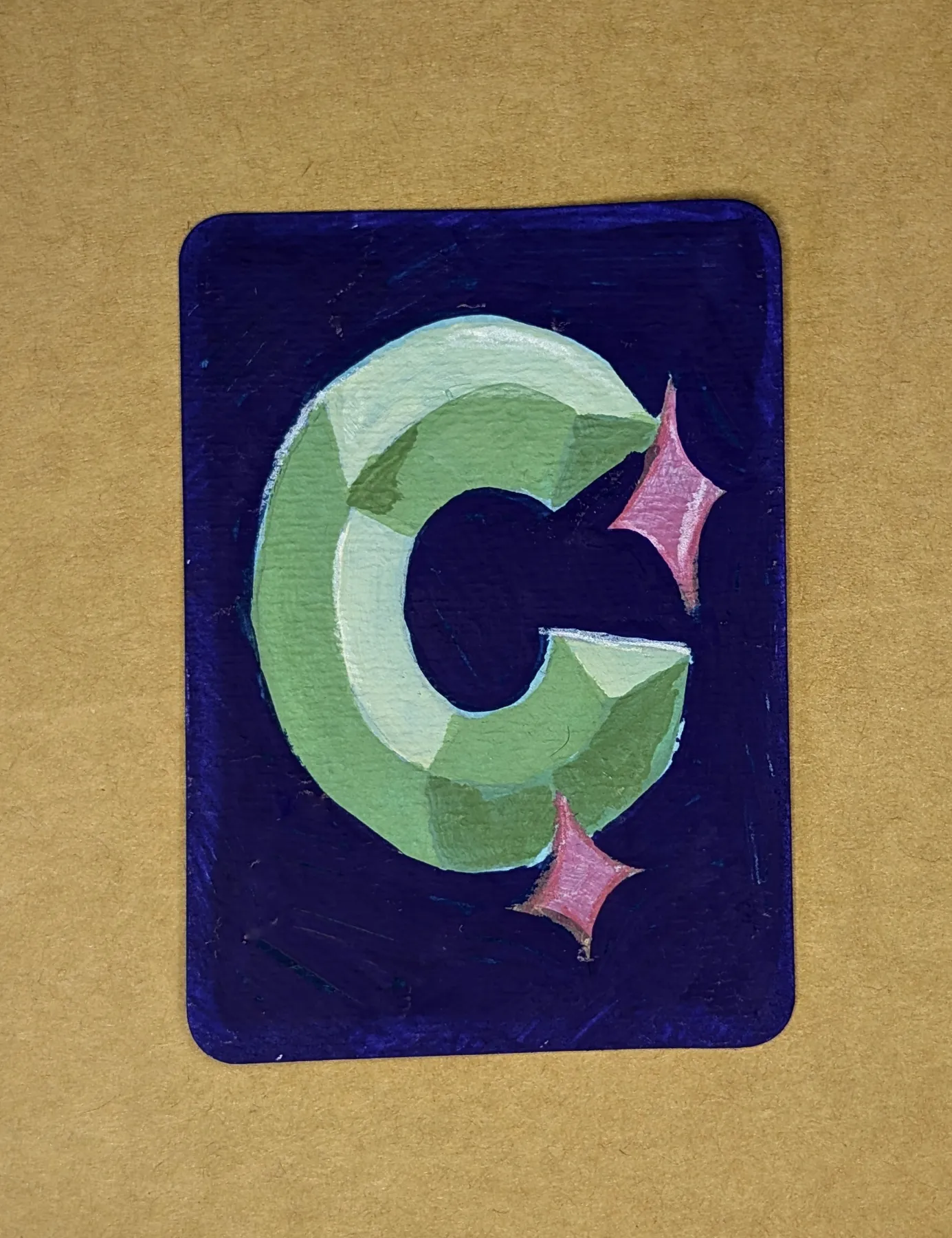 Sparkle C #2 aceo art card