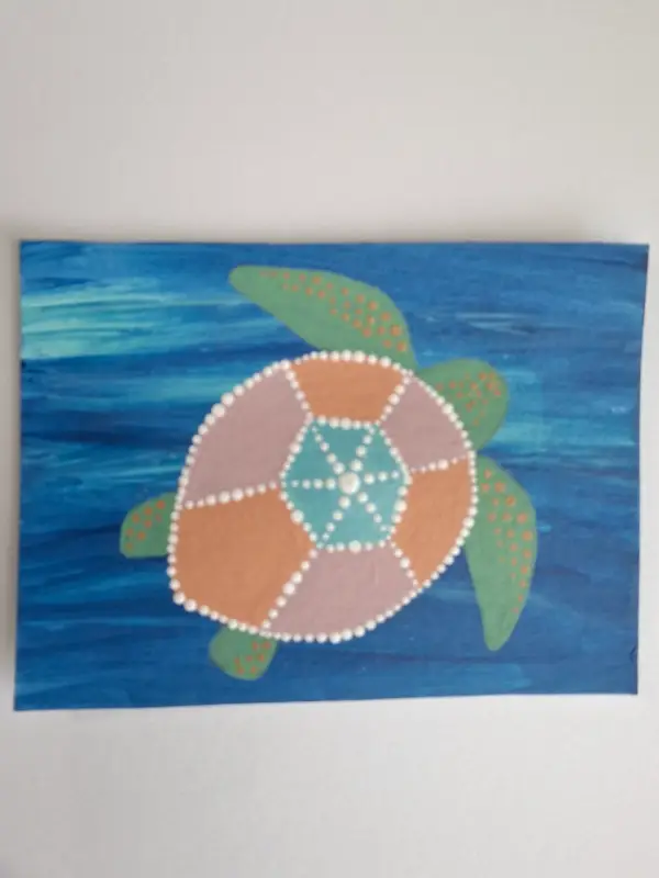 Sea Turtle aceo art card