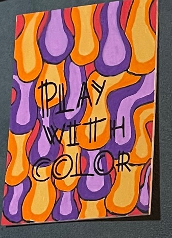 Play With Color aceo art card