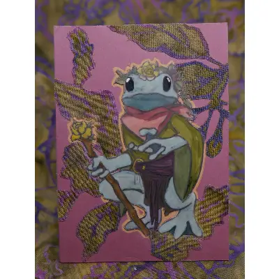 Clover aceo art card thumbnail 1
