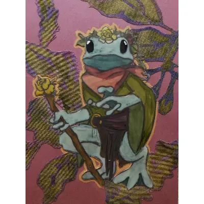 Clover aceo art card thumbnail 2