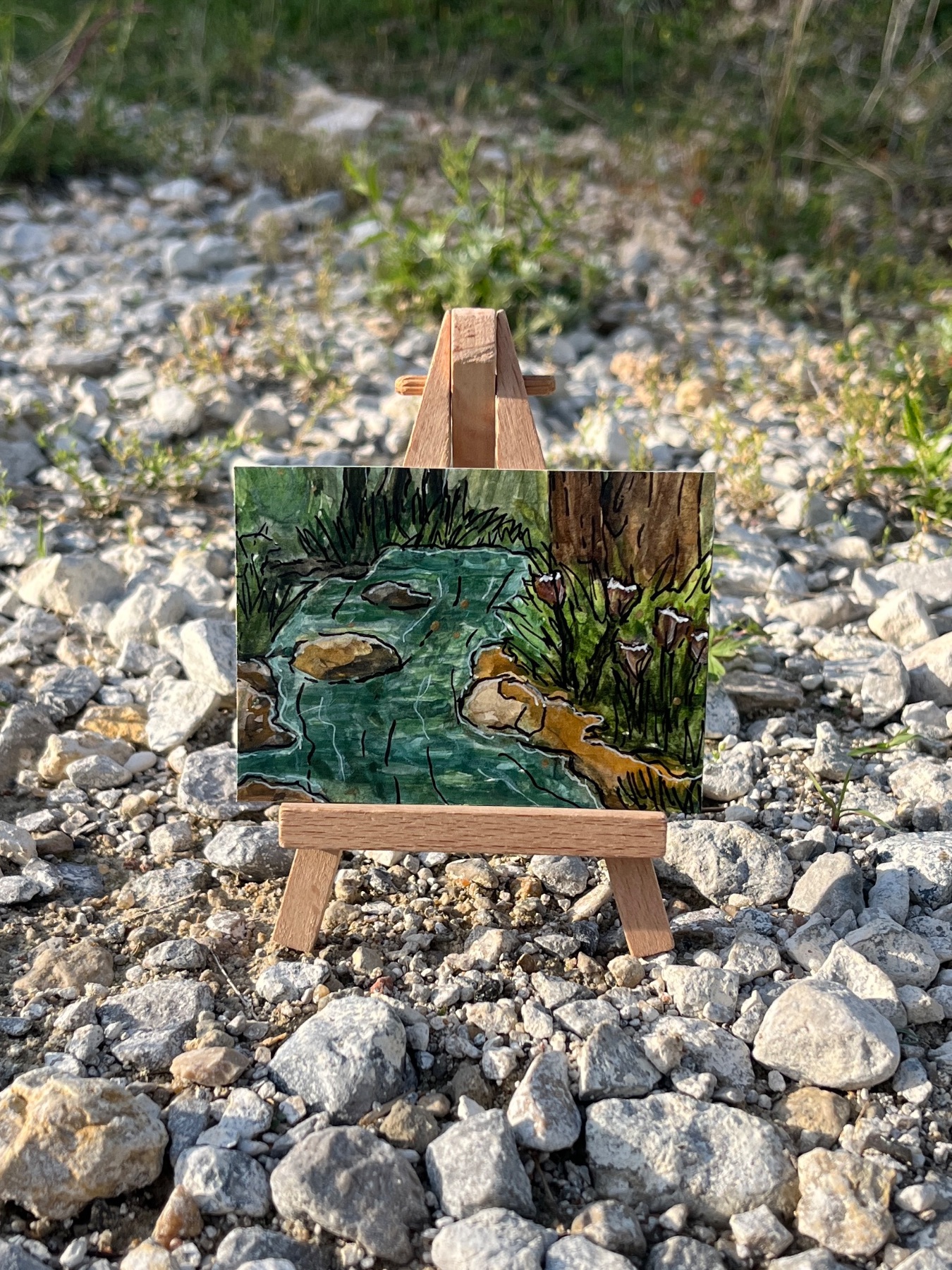 The Bigger Picture (Puzzle Piece #4) aceo art card