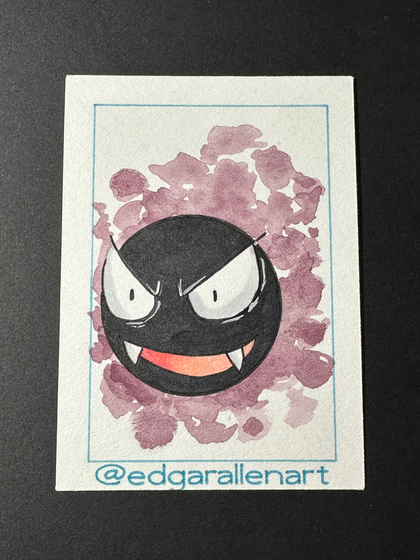 Ghost Pocket Monster aceo art card