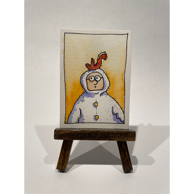 Chick-n Sip Mascot Jason aceo art card thumbnail 2