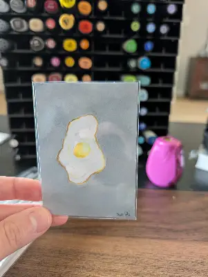The Egg #2 aceo art card thumbnail 2