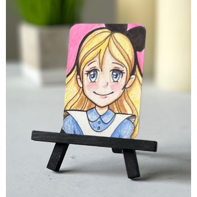 Anime Alice aceo art card thumbnail 1