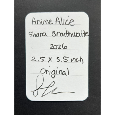 Anime Alice aceo art card thumbnail 3