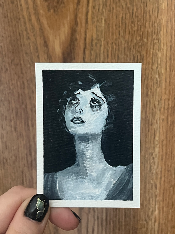 Mascara aceo art card