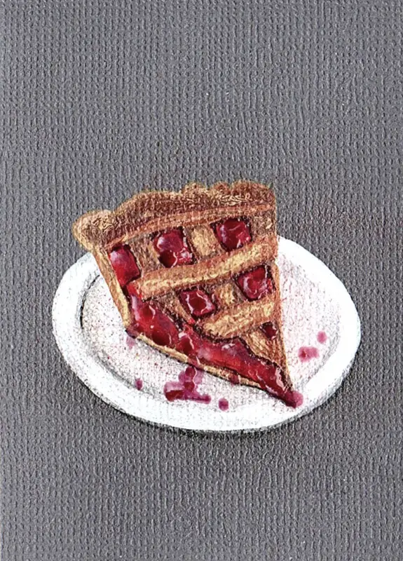 Cherry Pie aceo art card
