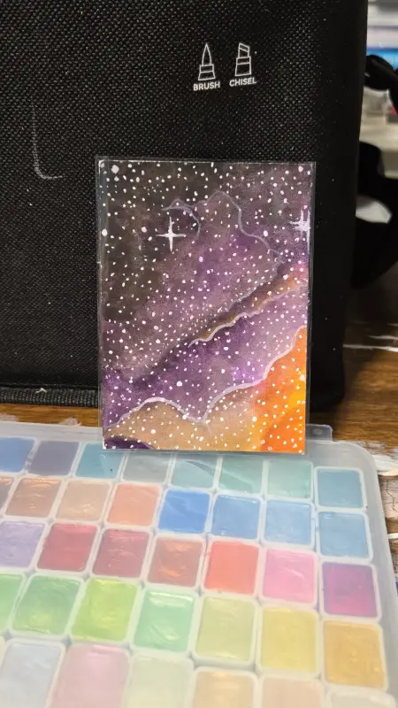 Outer Space aceo art card