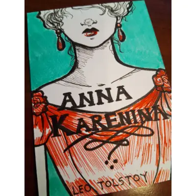 Mini Bookcover - Anna Karenina aceo art card thumbnail 4