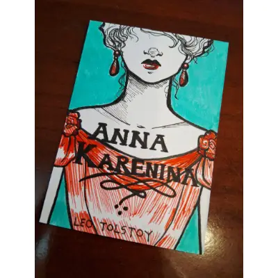 Mini Bookcover - Anna Karenina aceo art card thumbnail 2
