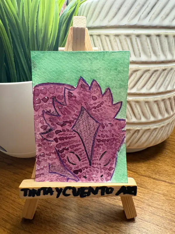 Sleeping Dragon aceo art card