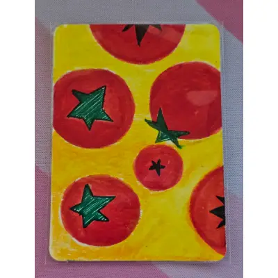 Tomato Dream aceo art card thumbnail 2