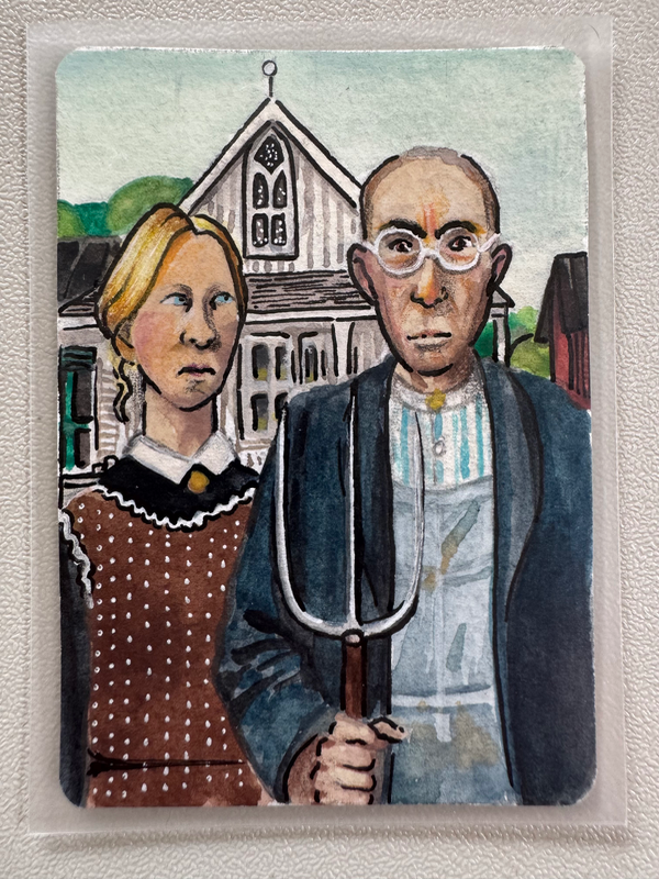 Puritanical aceo art card