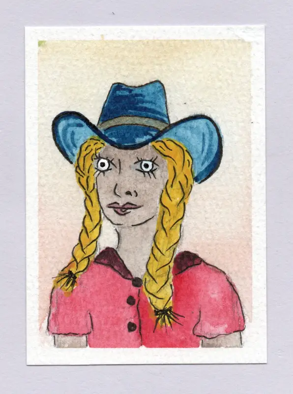 ZONED OUT aceo art card