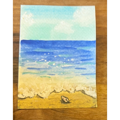 Ocean daydreams aceo art card thumbnail 1