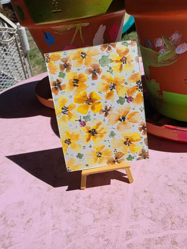 Beetle Buzz aceo art card