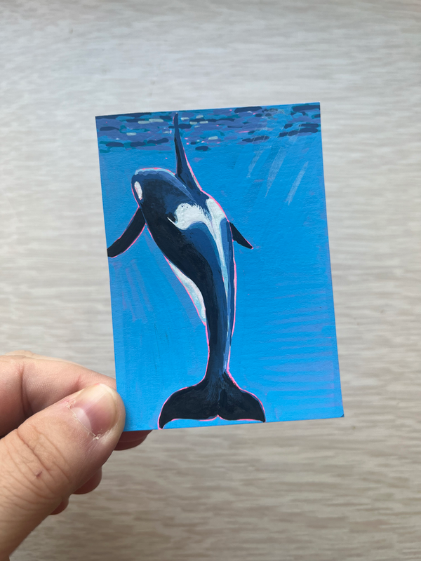 Traveler aceo art card