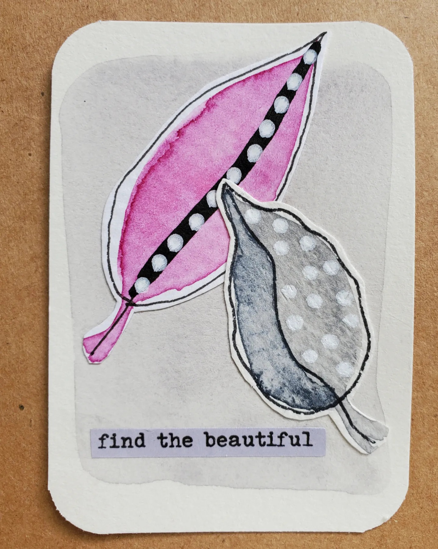 Find the beautiful aceo art card