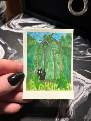 Spooky Baby aceo art card thumbnail 2