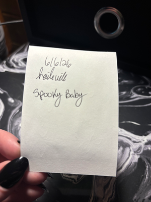 Spooky Baby aceo art card thumbnail 3