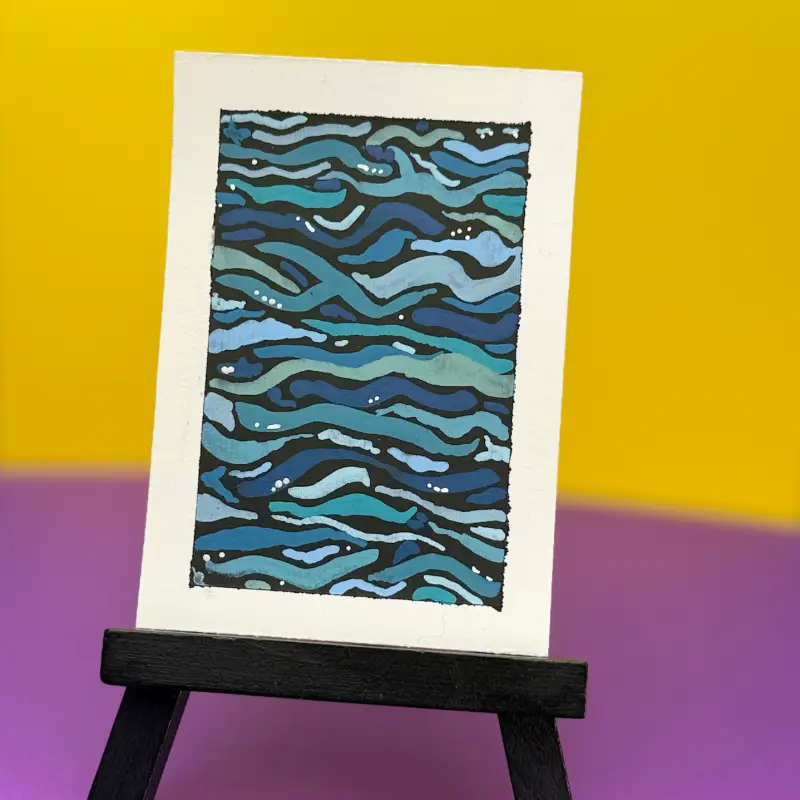 Shimmering Sea aceo art card