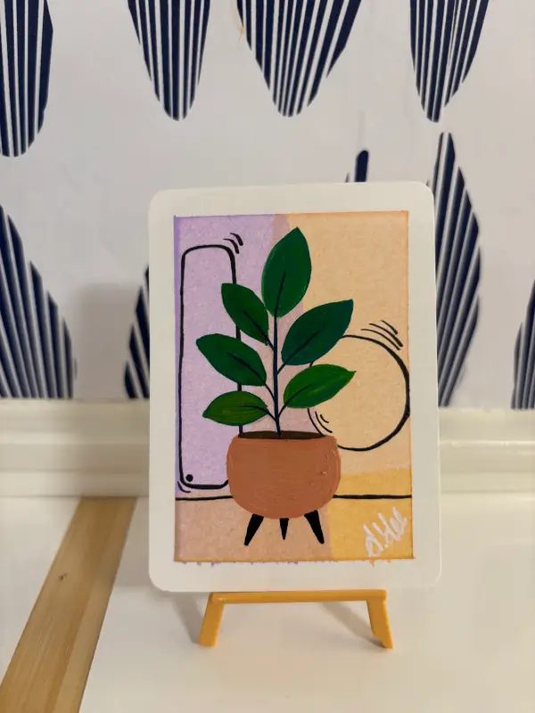 ZZ Plant I: Series IV aceo art card
