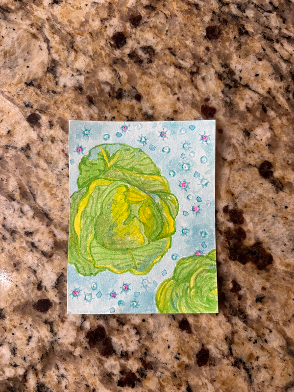 Cyclospora survivor card aceo art card