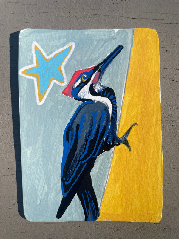 Woody aceo art card