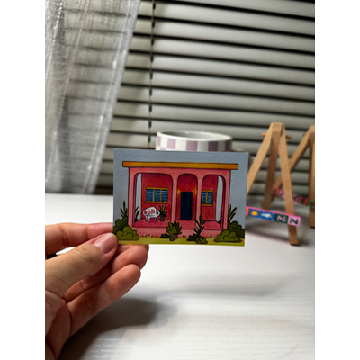 La Casita aceo art card thumbnail 3