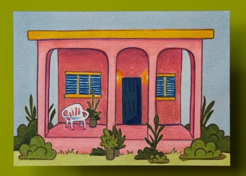 La Casita aceo art card