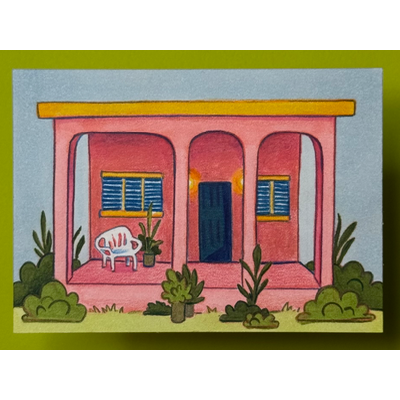 La Casita aceo art card thumbnail 1